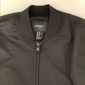 Black Forever21 Bomber Jacket